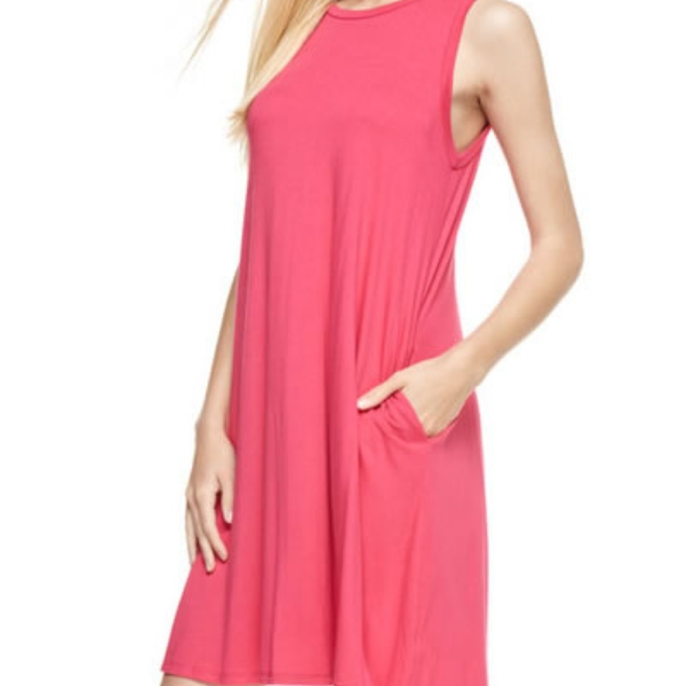 Sleeveless Midi Dress with Pockets